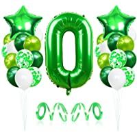 Los mejores  - Bluelves 0 Globos de Cumpleaños- Globo 0 Año- Globo Numero 0- Decoracion Cumpleaños Niño- Globos Grandes Gigantes Helio…